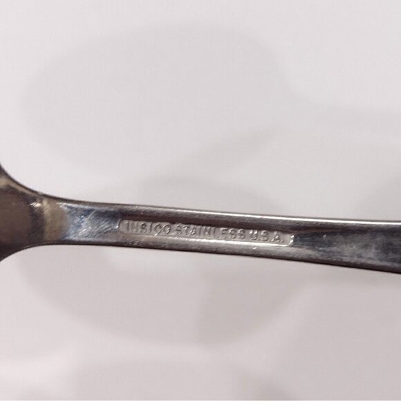 Set Of 6 Insico USA Stainless Steel Soup Spoons Flatware Oval Handle Unknown - Picture 4 of 4